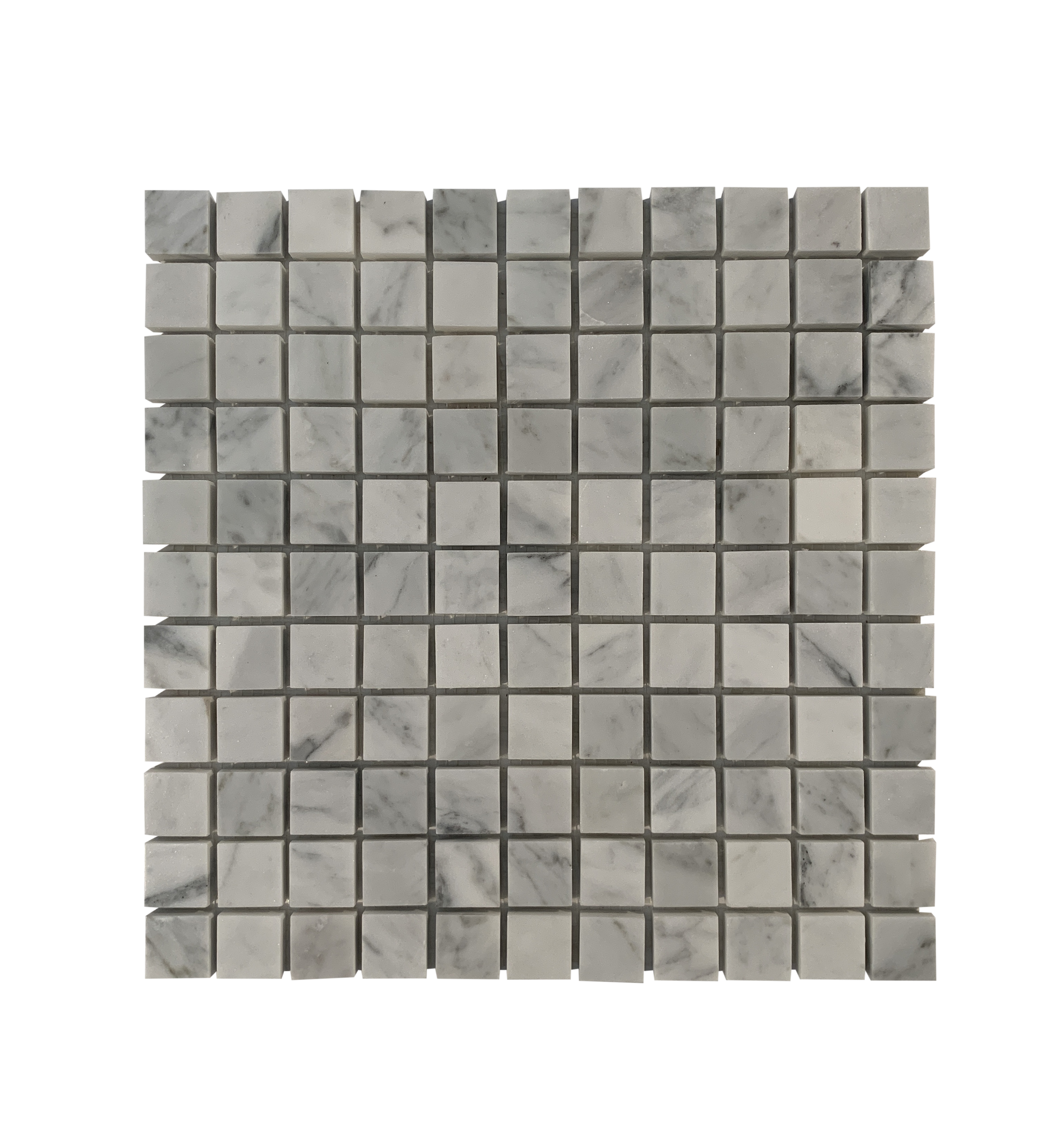 BIANCO CARRARA MARBLE MOSAIC POLISHED SQUARE 1